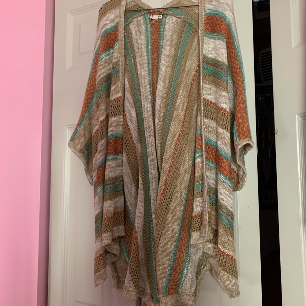 striped cardigan